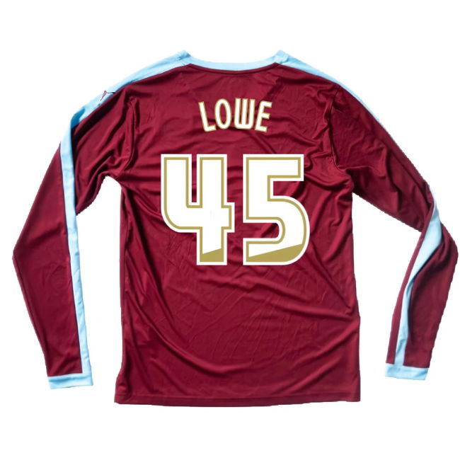 Burnley 2015-16 Long Sleeve Home Shirt ((Excellent) S) (Lowe 45)
