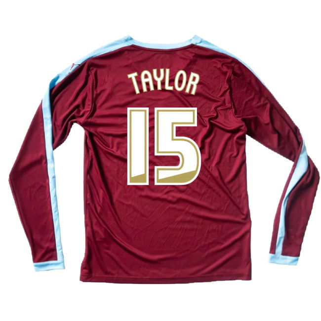 Burnley 2015-16 Long Sleeve Home Shirt ((Excellent) S) (Taylor 15)