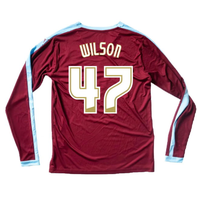 Burnley 2015-16 Long Sleeve Home Shirt ((Excellent) S) (Wilson 47)
