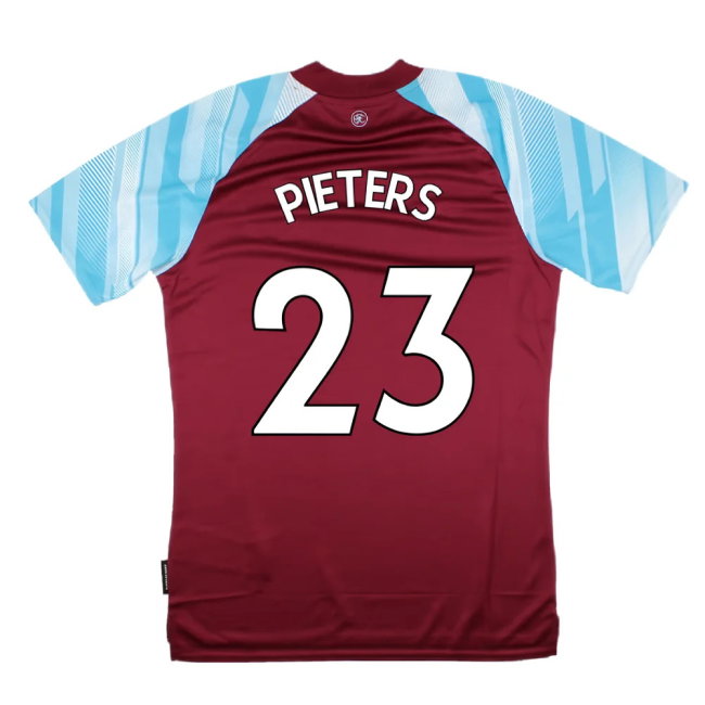 Burnley 2021-22 Home Shirt (Sponsorless) (S) (PIETERS 23) (Mint)