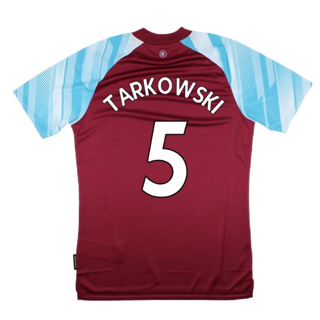 Burnley 2021-22 Home Shirt (Sponsorless) (M) (TARKOWSKI 5) (Mint)