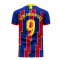 Catalonia 2023-2024 Home Concept Football Kit (Libero) (LEWANDOWSKI 9)