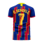 Catalonia 2023-2024 Home Concept Football Kit (Libero) (O DEMBELE 7)