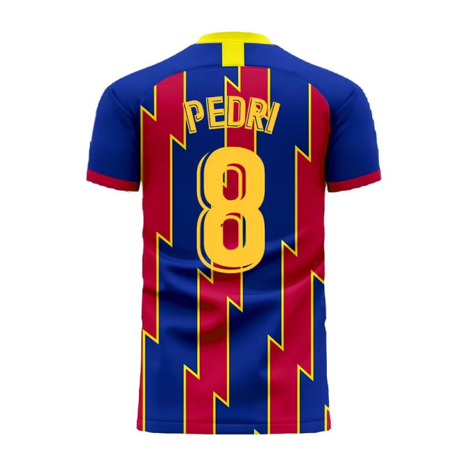 Catalonia 2025-2026 Home Concept Football Kit (Libero) (PEDRI 8)