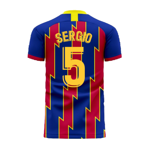 Catalonia 2023-2024 Home Concept Football Kit (Libero) (SERGIO 5)