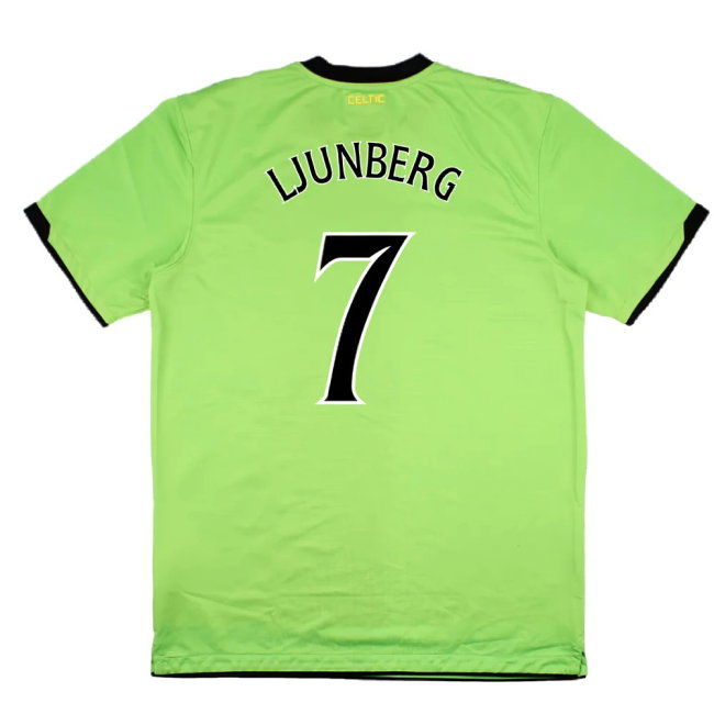 Celtic 2010-11 Away Shirt (Sponsorless) (M) (Excellent) (Ljunberg 7)