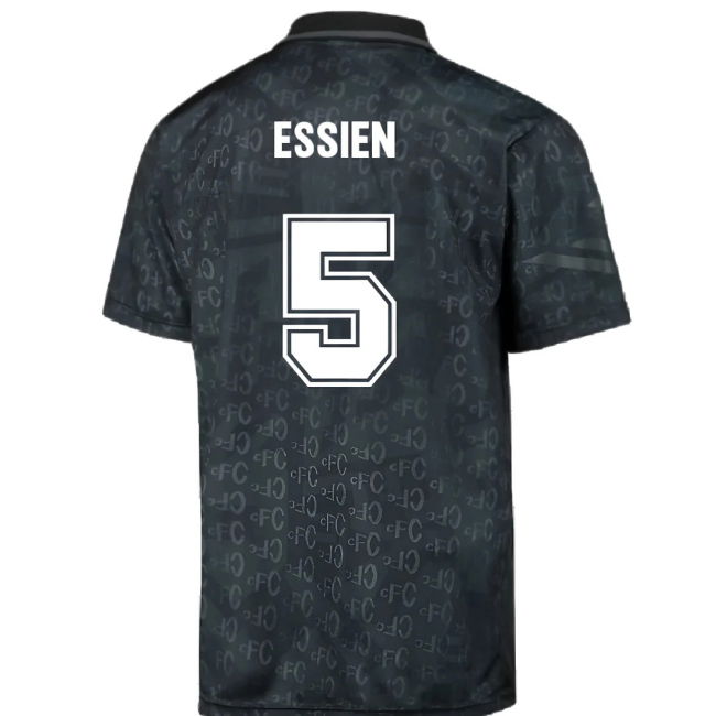 Chelsea 1992 Black Out Retro Football Shirt (Essien 5)