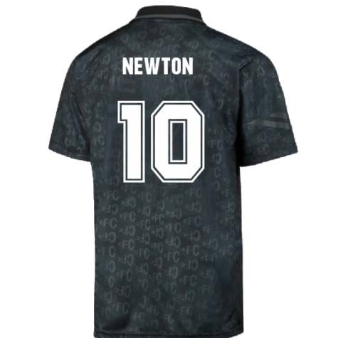 Chelsea 1992 Black Out Retro Football Shirt (Newton 10)