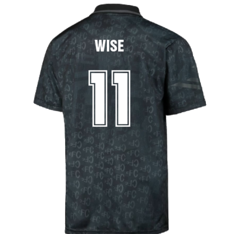 Chelsea 1992 Black Out Retro Football Shirt (Wise 11)
