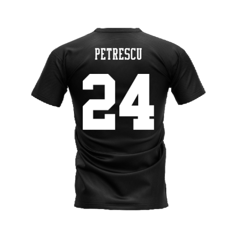 Chelsea 1995-1996 Retro Shirt T-shirts (Black) (Petrescu 24)