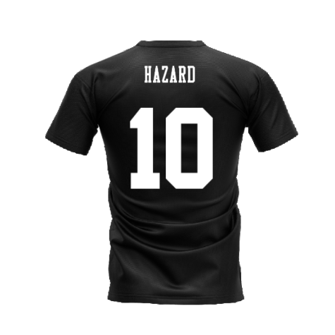Chelsea 1995-1996 Retro Shirt T-shirts - Text (Black) (Hazard 10)