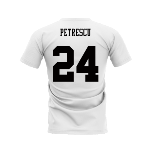 Chelsea 1995-1996 Retro Shirt T-shirts - Text (White) (Petrescu 24)