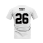 Chelsea 1995-1996 Retro Shirt T-shirts - Text (White) (Terry 26)
