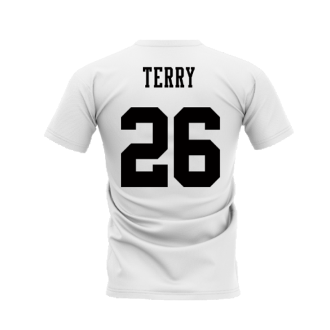 Chelsea 1995-1996 Retro Shirt T-shirts (White) (Terry 26)