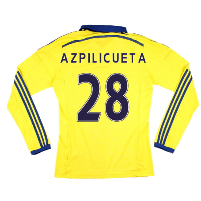 Chelsea 2014-15 Long Sleeve Away Shirt (S) (Excellent) (Azpilicueta 28)