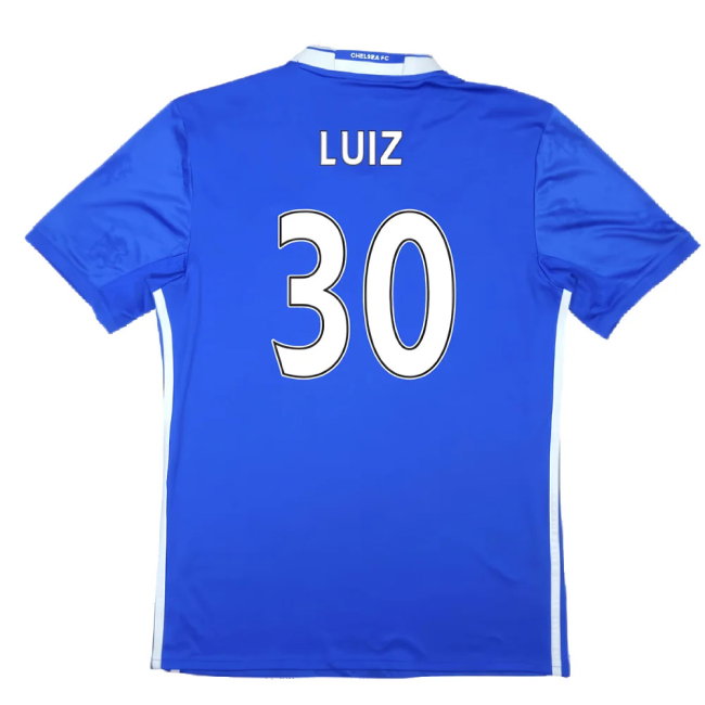 Chelsea 2016-17 Home Shirt (S) (Mint) (Luiz 30)