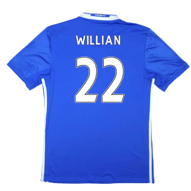 Chelsea 2016-17 Home Shirt (S) (Mint) (Willian 22)