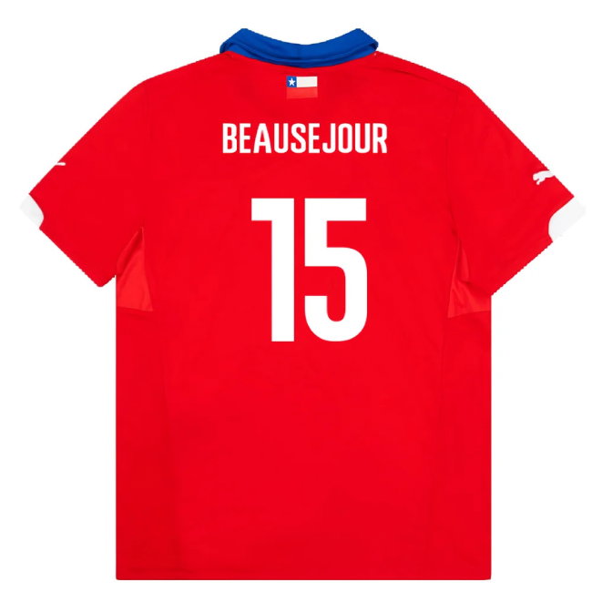 Chile 2014-15 Home Shirt (S) (Excellent) (Beausejour 15)