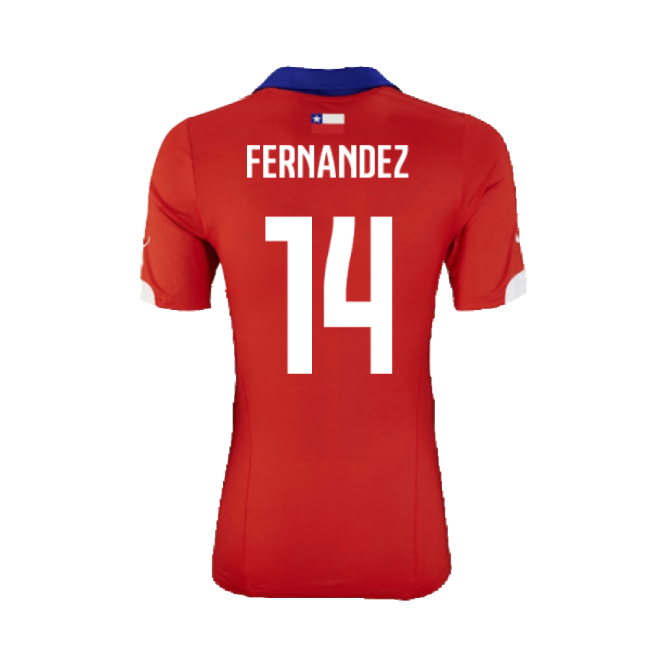 Chile 2014-15 Home Shirt ((Excellent) XL) (Fernandez 14)