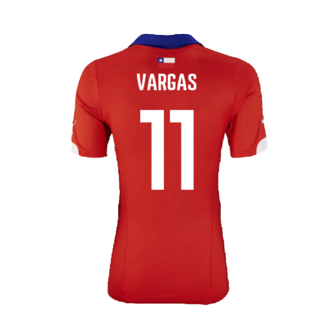 Chile 2014-15 Home Shirt ((Excellent) XL) (Vargas 11)