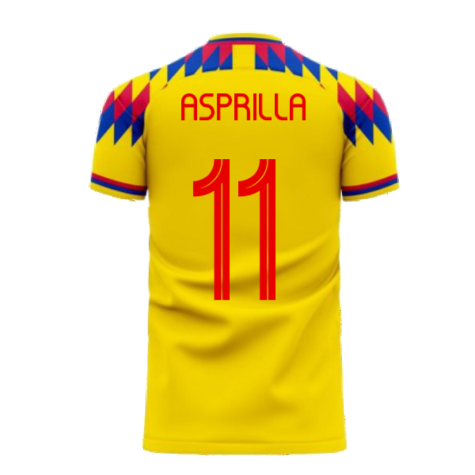 Colombia 2023-2024 Home Concept Football Kit (Libero) (ASPRILLA 11)