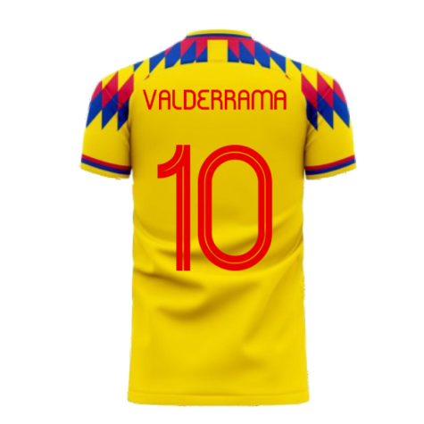 Colombia 2023-2024 Home Concept Football Kit (Libero) (VALDERRAMA 10)
