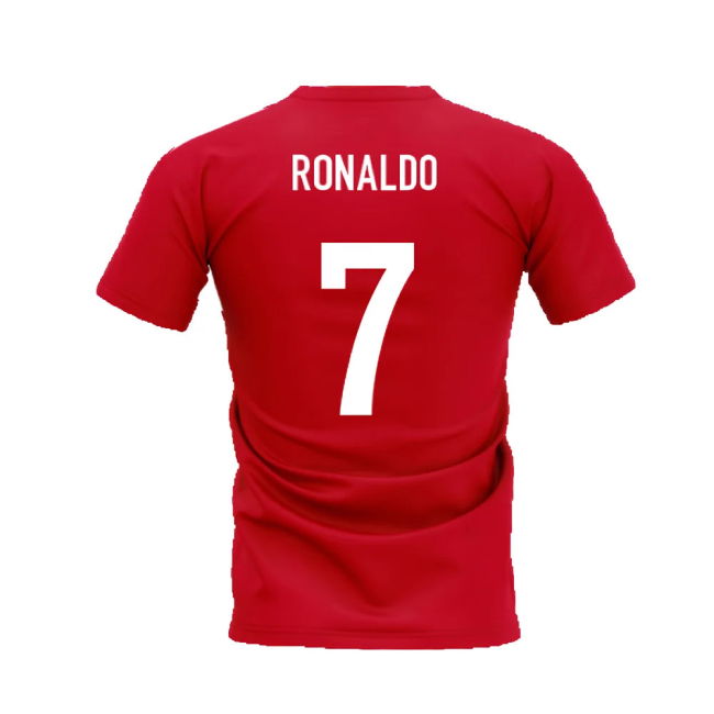 Cristiano Ronaldo Legend T-Shirt (Red) (Ronaldo 7)