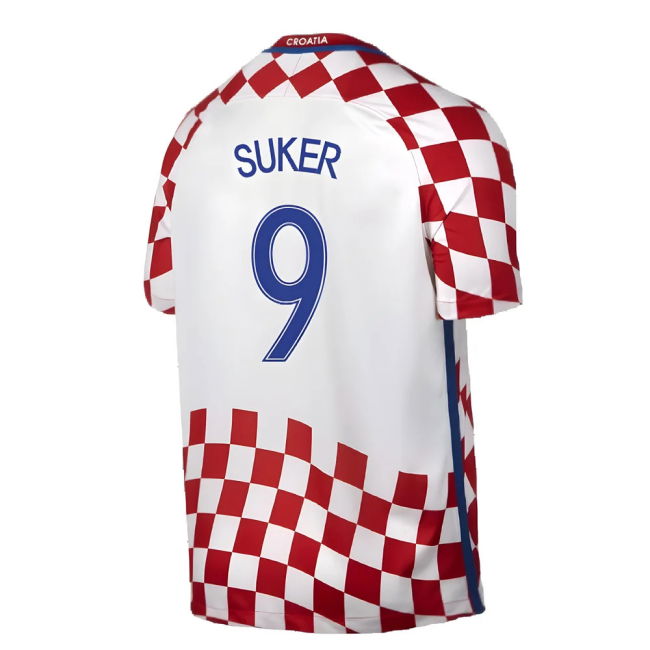 Croatia 2016-17 Home Shirt ((Good) XXL) (Suker 9)