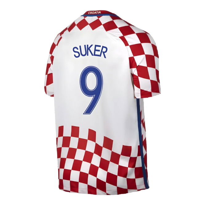 Croatia 2016-17 Home Shirt ((Very Good) XXL) (Suker 9)
