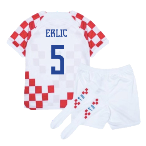 Croatia 2022-2023 Home Mini Kit (6-7y) (BNWT) (Erlic 5) [3pJUGT-371285 ...