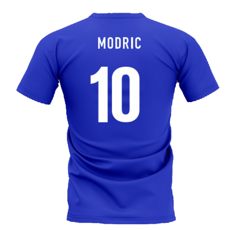 Croatia Team T-Shirt - Royal (MODRIC 10)