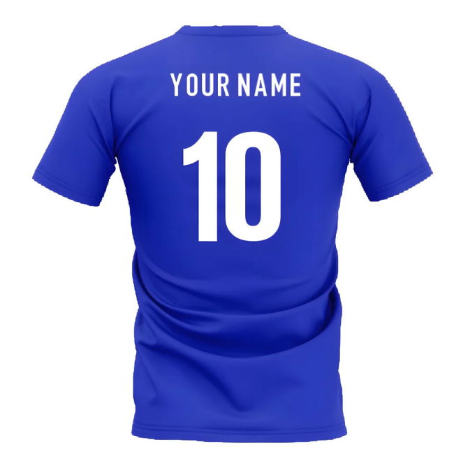 Croatia Team T-Shirt - Royal (Your Name)