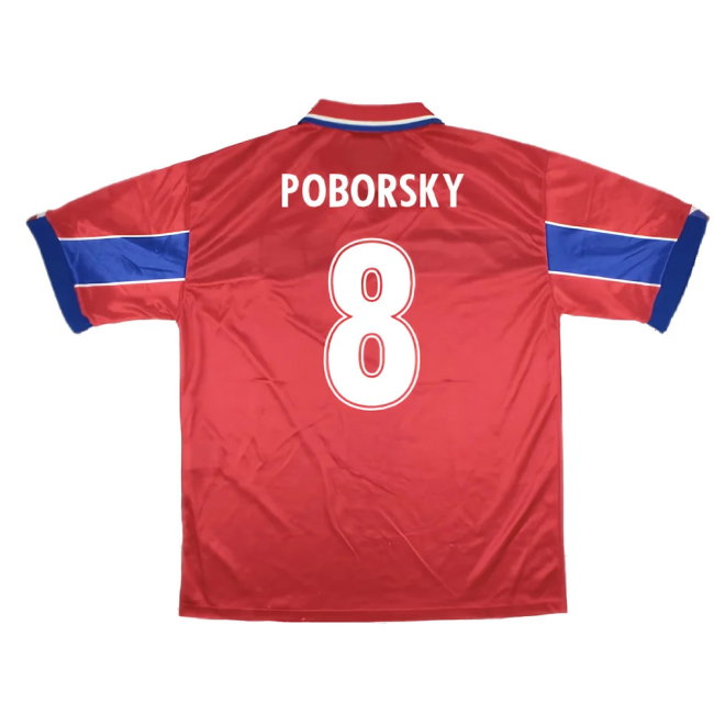 Czech Republic 1998-00 Home Shirt (XL) (Good) (Poborsky 8)