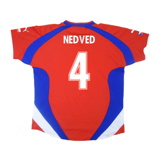 Czech Republic 2000-02 Home Shirt ((Excellent) L) (Nedved 4)