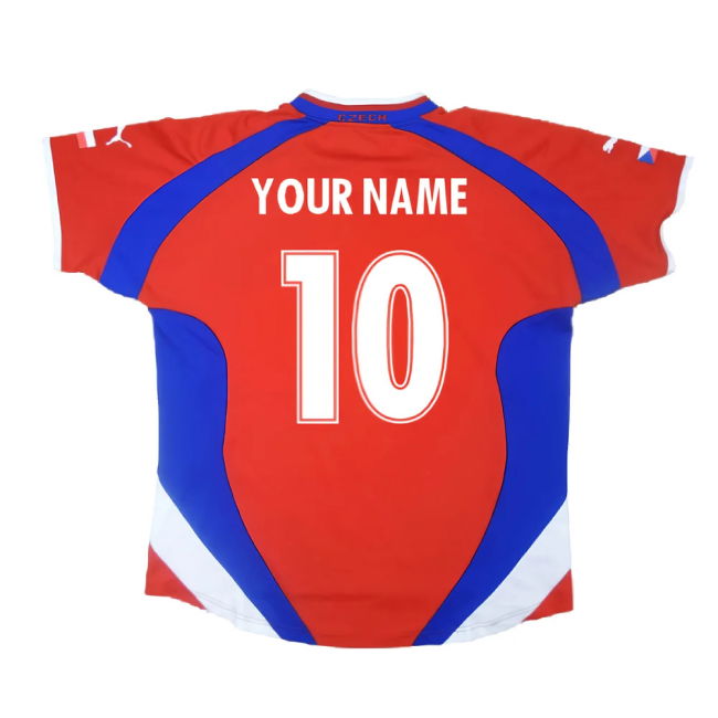 Czech Republic 2000-02 Home Shirt ((Excellent) L) (Your Name)