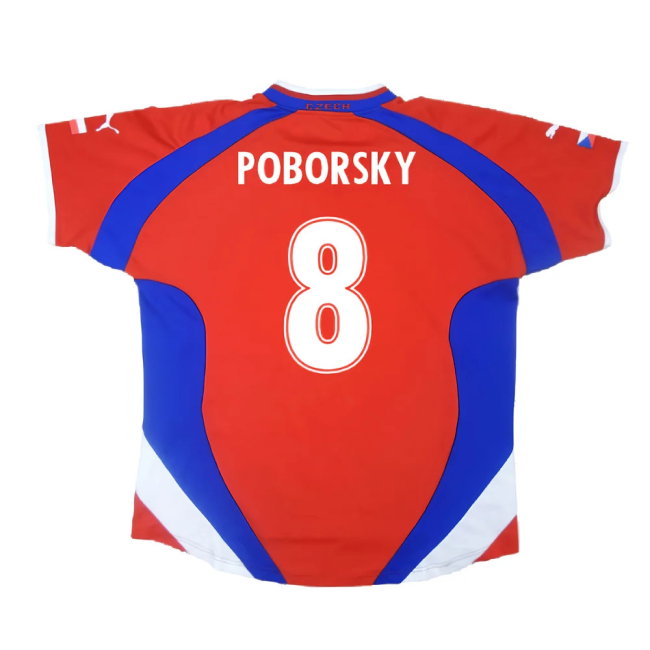 Czech Republic 2000-02 Home Shirt (XL) (Excellent) (Poborsky 8)
