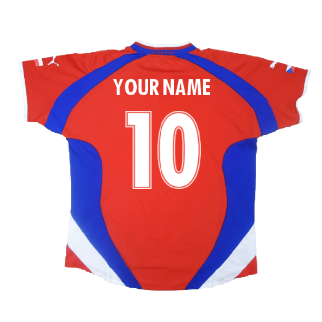 Czech Republic 2000-02 Home Shirt ((Very Good) XL) (Your Name)