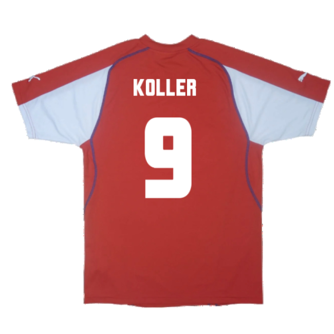 Czech Republic 2003-04 Home Shirt ((Excellent) L) (Koller 9)