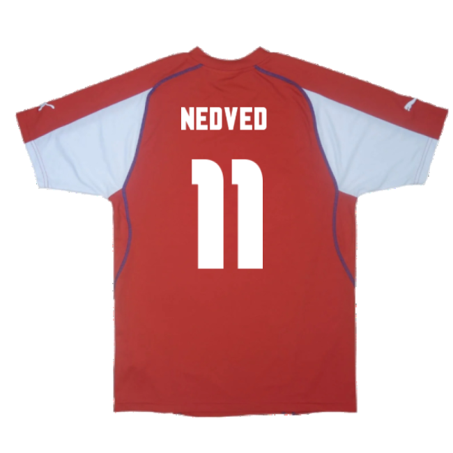 Czech Republic 2003-04 Home Shirt ((Excellent) L) (Nedved 11)