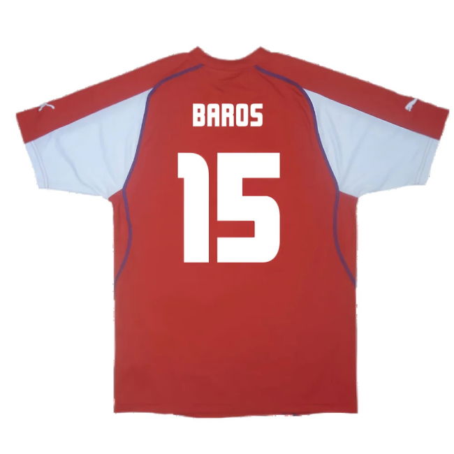 Czech Republic 2003-04 Home Shirt ((Excellent) XL) (Baros 15)