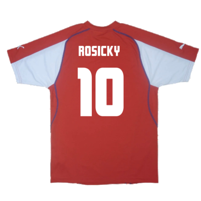 Czech Republic 2003-04 Home Shirt ((Excellent) XL) (Rosicky 10)
