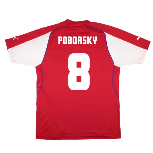 Czech Republic 2003-04 Home Shirt (Excellent) (Poborsky 8)