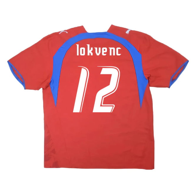 Czech Republic 2006-08 Home Shirt (L) (Mint) (Lokvenc 12)