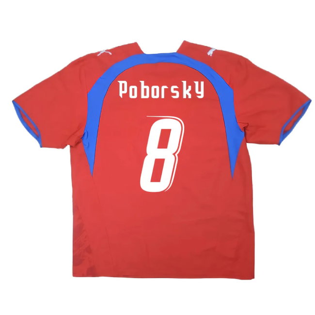 Czech Republic 2006-08 Home Shirt (Excellent) (Poborsky 8)