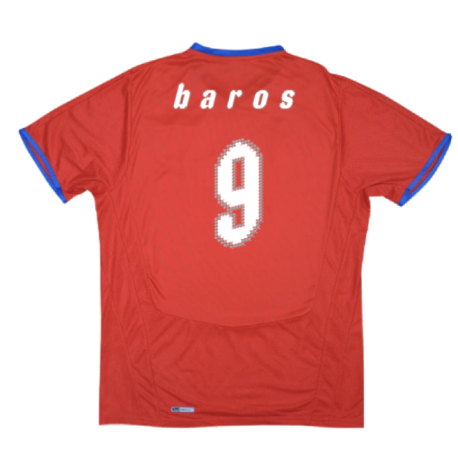 Czech Republic 2008-09 Home Shirt ((Very Good) XL) (Baros 9)