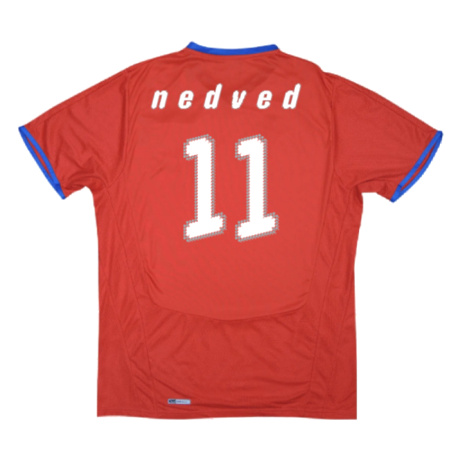 Czech Republic 2008-09 Home Shirt ((Very Good) XL) (Nedved 11)