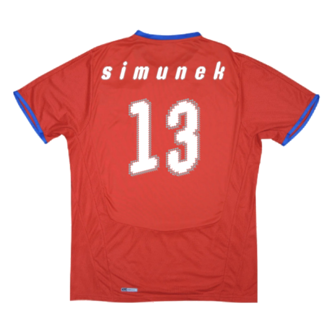 Czech Republic 2008-09 Home Shirt ((Very Good) XL) (Simunek 13)
