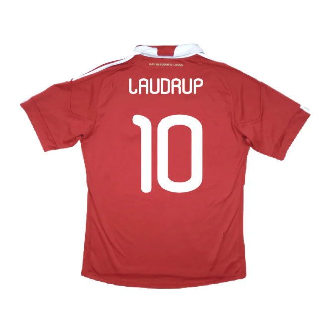 Denmark 2010-11 Home Shirt (M) (Excellent) (Laudrup 10)