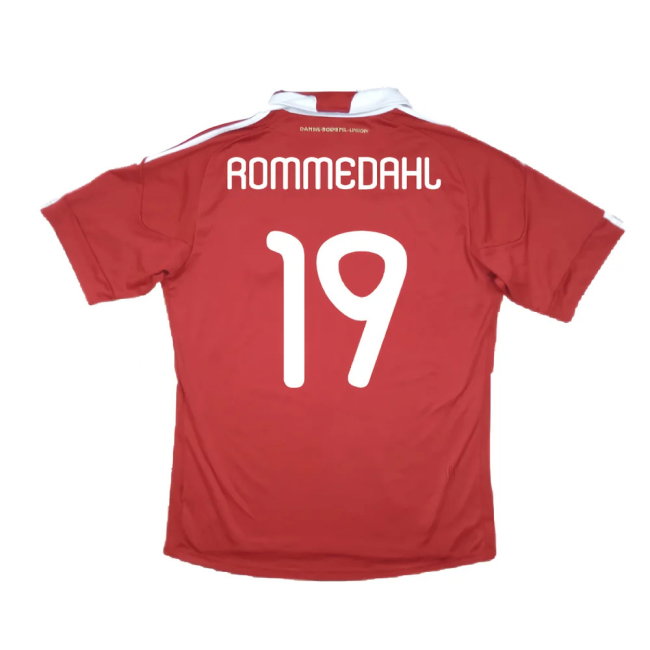 Denmark 2010-11 Home Shirt (M) (Excellent) (Rommedahl 19)