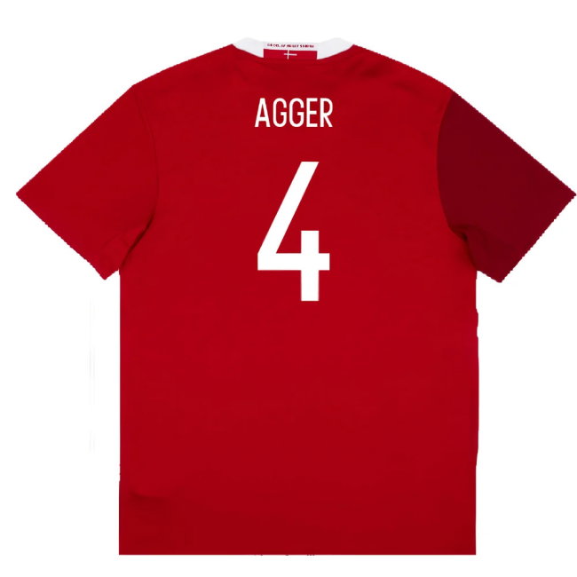 Denmark 2015-16 Home Shirt (L) (Excellent) (Agger 4)